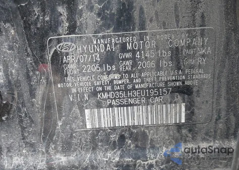 2014 Hyundai Elantra Gt z USA, uszkodzony, nr VIN KMHD35LH3EU195157